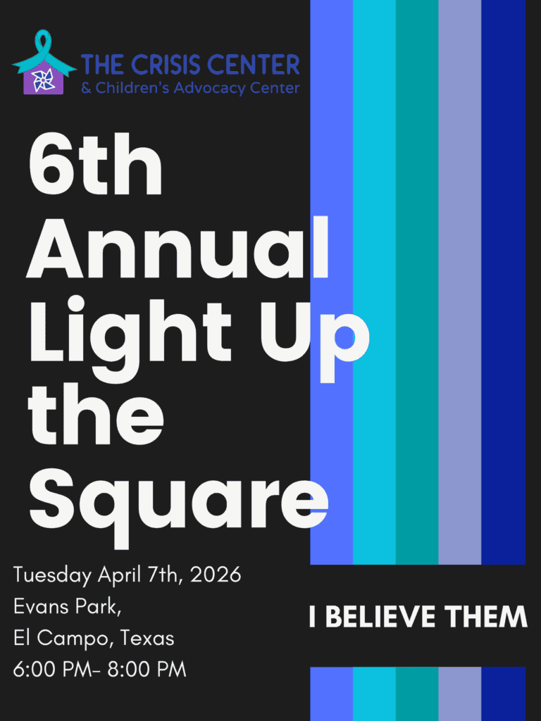 Light Up the Square 2026 Flyer Wharton Co - The Crisis Center